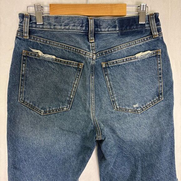 Abercrombie & Fitch Women's High Rise 8" Inseam Bermuda Jean Shorts Size 6 - Picture 8 of 11